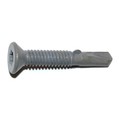 Saberdrive Self-Drilling Screw, 1/4" x 1-5/8 in, Gray Ruspert Steel Flat Head Torx Drive, 59 PK 51164